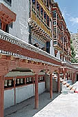 Ladakh - Hemis, the various halls of the gompa are arranged around a courtyard 